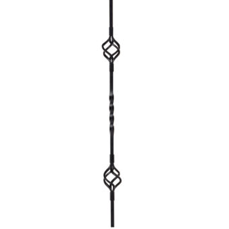 Richard Burbidge Edisto Trademark Glossy Black Metal Baluster