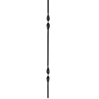 Richard Burbidge Madison Trademark Glossy Black Metal Baluster