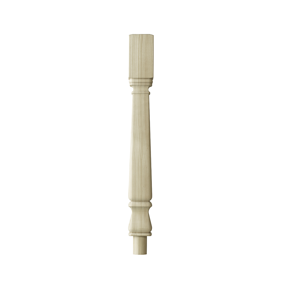 Provincial Newel Post square-turned