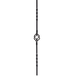 Richard Burbidge Savannah Trademark Glossy Black Metal Baluster